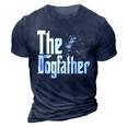 Malinois Belga Dog Dad Dogfather Dogs Daddy Father 3D Print Casual Tshirt Navy Blue
