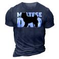 Maltese Dad Maltese Gift For Dog Father Dog Dad 3D Print Casual Tshirt Navy Blue