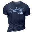 Mechanic Graduation 2019 New Mechanic Gift 3D Print Casual Tshirt Navy Blue