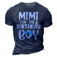 Mimi Of The Birthday Boy Mom Dad Kids Family Matching 3D Print Casual Tshirt Navy Blue