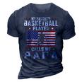 My Favorite Basketball Player Calls Me Papa Father Day Gift For Mens 3D Print Casual Tshirt Navy Blue