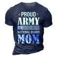 National Guard Mom Military Family Gifts Army Mom Gift For Womens 3D Print Casual Tshirt Navy Blue