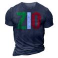 New Uncle Gift T Italian Zio Italian American Uncles 3D Print Casual Tshirt Navy Blue