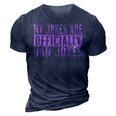 Pink Girl Dad Pregnancy Announcement My Jokes Are Officially Gift For Mens 3D Print Casual Tshirt Navy Blue