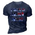 Proud Army Mom Military Mother Proud Army Family Marine Gift For Womens 3D Print Casual Tshirt Navy Blue