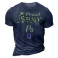 Proud Army Pa Military Pride Gift For Mens 3D Print Casual Tshirt Navy Blue