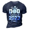 Proud Dad Of A Volleyball Senior 2023 Volleyball Dad 3D Print Casual Tshirt Navy Blue