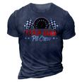 Race Car Birthday Party Racing Family Step Dad Pit Crew 3D Print Casual Tshirt Navy Blue