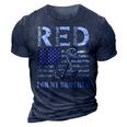 Red Friday For My Brother Deployed Navy Soldier Us Flag Gift 3D Print Casual Tshirt Navy Blue