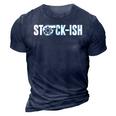 Stockish Awesome Mechanic Lover 3D Print Casual Tshirt Navy Blue
