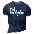 The Birdwatcher Bird Watching Lovers Birding Men Dad 3D Print Casual Tshirt Navy Blue