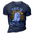 This Is Boo Sheet Funny Ghost Costume Women Men Halloween  3D Print Casual Tshirt Navy Blue