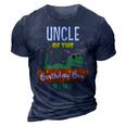 Uncle Dinosaur Hilarious Birthday Boy Uncle Gifts Funny Gift For Mens 3D Print Casual Tshirt Navy Blue