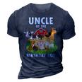 Uncle Of The Birthday Boy Farm Animals Matching Farm Theme Gift For Mens 3D Print Casual Tshirt Navy Blue