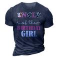 Uncle Of The Birthday For Girl Cow Farm 1St Birthday Cow 3D Print Casual Tshirt Navy Blue