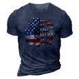 Us Flag Sunflower Home Of The Free Because Of The Brave 3D Print Casual Tshirt Navy Blue