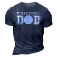 Volleyball Dad Volleyball Gift For Father Volleyball Gift For Mens 3D Print Casual Tshirt Navy Blue