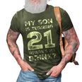 21St Birthday For Dad Mom 21 Year Old Son Gift Family Squad 3D Print Casual Tshirt Army Green