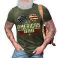4Th Of July Family Matching All American Dad American Flag 3D Print Casual Tshirt Army Green