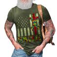Autism Awareness Faith Cross Autistic Usa Flag For Dad Mens 3D Print Casual Tshirt Army Green