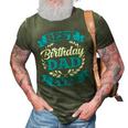 Best Birthday Dad Ever Party Father Daddy Papa Fathers Day 3D Print Casual Tshirt Army Green