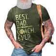 Best Dad Coach Ever Baseball Patriotic For Fathers Day Gift For Mens 3D Print Casual Tshirt Army Green