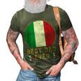 Best Dad Ever Italian Father Country Italy Flag Gift For Mens 3D Print Casual Tshirt Army Green
