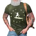 Best Dad Ever Surfing Surf Gift For Mens 3D Print Casual Tshirt Army Green