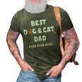 Best Dog And Cat Dad Ever Fur Dad Fathers Day 3D Print Casual Tshirt Army Green