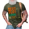 Best Papaw By Par Vintage Retro Golf Lover Grandpa Gift 3D Print Casual Tshirt Army Green