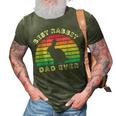 Best Rabbit Dad Ever For Men Fathers Day 3D Print Casual Tshirt Army Green
