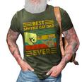 Best Sphynx Cat Dad Ever Retro Vintage Sunset 3D Print Casual Tshirt Army Green