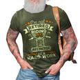 Biker Grandpa Motorcycle Retirement Gift Retired 3D Print Casual Tshirt Army Green
