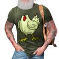 Chicken Body Costume Animal Thanksgiving Halloween  3D Print Casual Tshirt Army Green