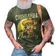 Chihuahua Daddy Dog Dad Father Gift 3D Print Casual Tshirt Army Green