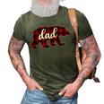 Christmas Red Plaid Dad Buffalo Matching Family Papa Pajama 3D Print Casual Tshirt Army Green