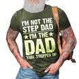 Cool Step Up Dad For Men Father Worlds Best Stepdad Ever 3D Print Casual Tshirt Army Green