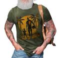 Dad And Daughter Volleybal Graphic Men Women Boys Girls 3D Print Casual Tshirt Army Green