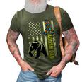 Dad Autism Awareness American Flag Autism Dad Daddy 3D Print Casual Tshirt Army Green