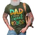 Dad Of The Sweet One Happy 1St Birthday Papa Ice Cream Gift For Mens 3D Print Casual Tshirt Army Green