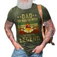 Dad The Man The Myth The Bowling Legend Bowling Game Bowlers 3D Print Casual Tshirt Army Green