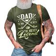 Dad The Man The Myth The Hockey Legend Fathers Day For Dad 3D Print Casual Tshirt Army Green