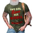 Diesel Mechanic Gifts Wife Girlfriend Design On Back 3D Print Casual Tshirt Army Green