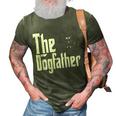 German Shepherd Dog Dad Dogfather Dogs Daddy Father 3D Print Casual Tshirt Army Green