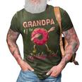Grandpa Of The Birthday Girl Donut Dab Matching Party 3D Print Casual Tshirt Army Green