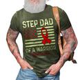 Heart Disease Survivor Support Step Dad Of A Warrior 3D Print Casual Tshirt Army Green