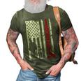 Hockey Dad American Flag Fathers Day For Hockey Daddy 3D Print Casual Tshirt Army Green