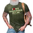 I Love Daughterinlaw For Fatherinlaw 3D Print Casual Tshirt Army Green