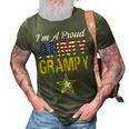 Im A Proud Army Grampy Military Pride American Flag 3D Print Casual Tshirt Army Green