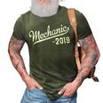 Mechanic Graduation 2019 New Mechanic Gift 3D Print Casual Tshirt Army Green